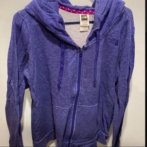 Womens North Face Purple Zip-Up